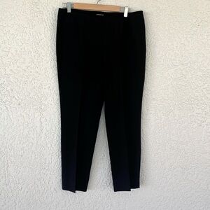 Lafayette 148 New York black Stanton style trousers with side zipper size 10